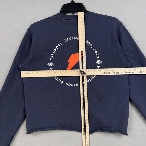 Gatorade Sweatshirt Womens Small Navy Blue Cropped Crewneck ACC Charlotte 2023 - Picture 12 of 15